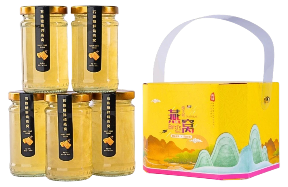鲜炖燕窝手提礼盒 · 山水图案盒身