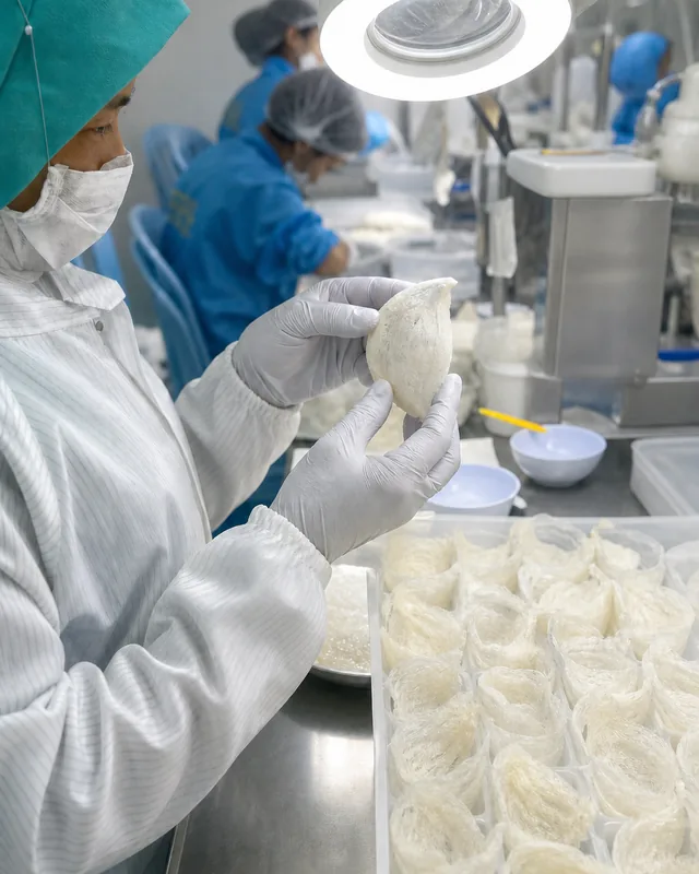 星宸燕窝加工工序：品检